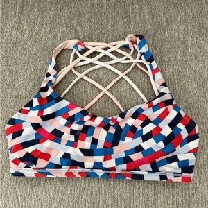 Lululemon Free To Be Wild Bra Miami Vice Multi Size 4